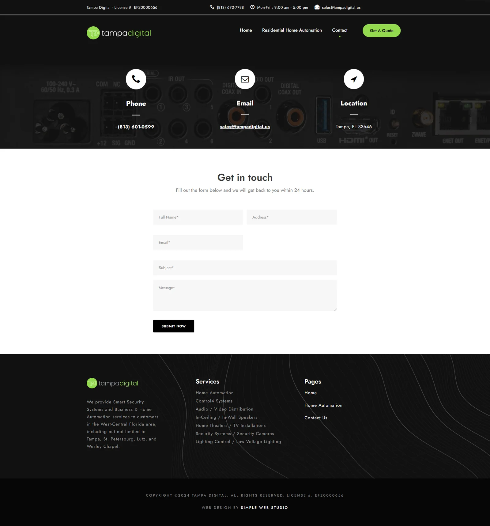 Smart Home Automation - Web Design Project