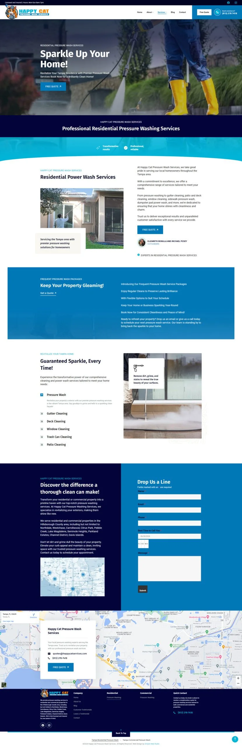 Pressure Wash - Website Design Project