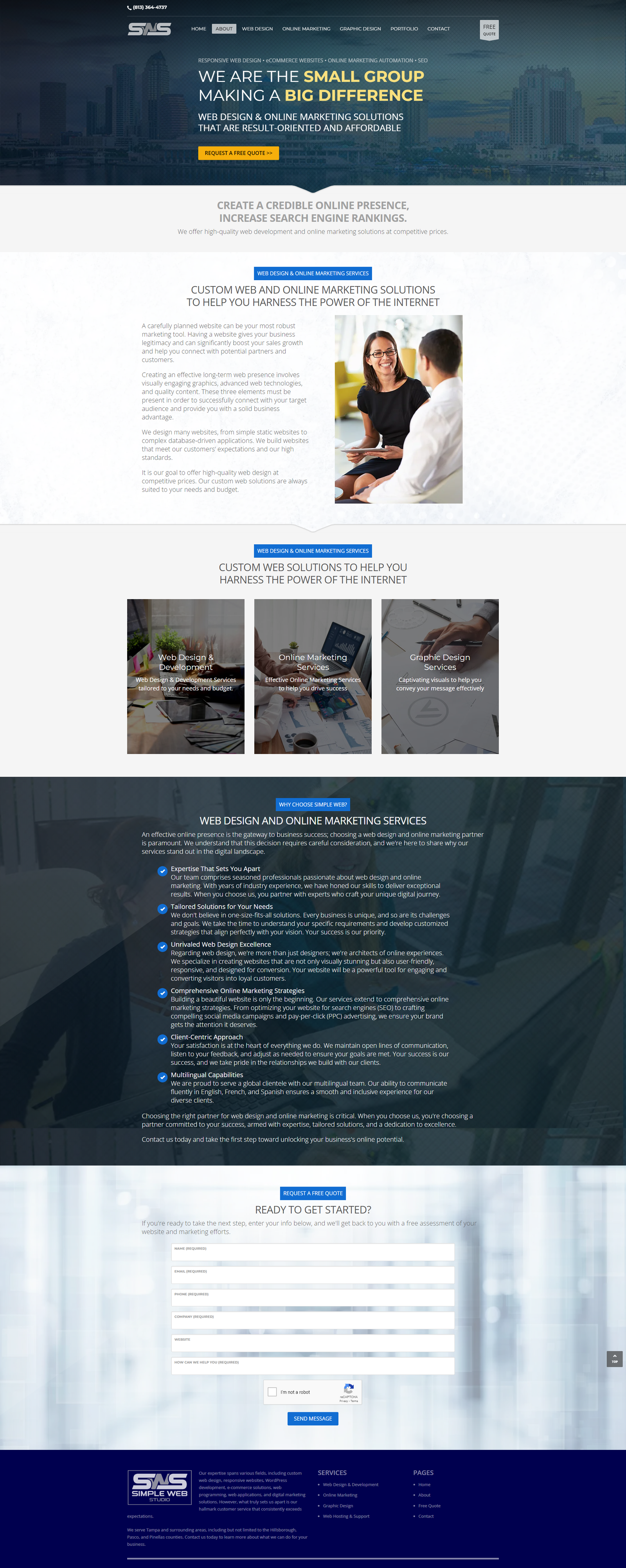 Web Design Studio - About Page